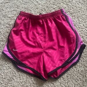 Nike Women's Fuchsia and Purple Athletic Shorts